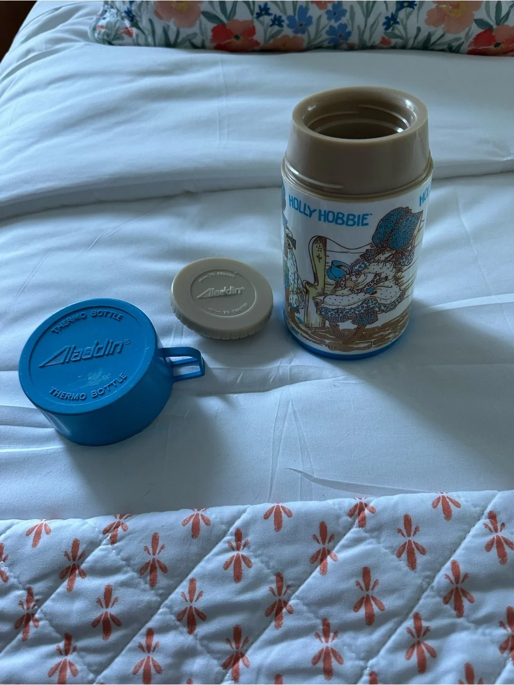 Aladdin Industries Blue Vintage 'Holly Hobbie' Insulated Mug